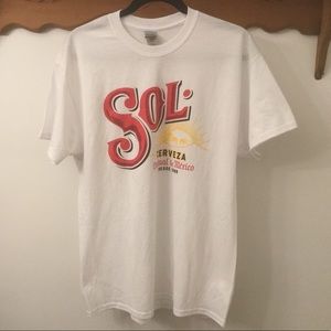 SOL CERVEZA ORIGINAL de MEXICO T SHIRT LARGE